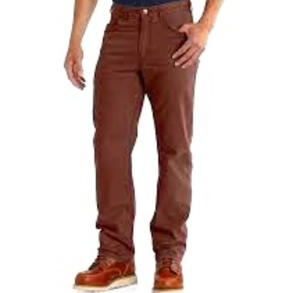 Carhartt Other - CARHARTT MINERAL RED RELAXED FIT RUGGED FLEX FIVE POCKET JEANS SIZE 36 x 36  NWT